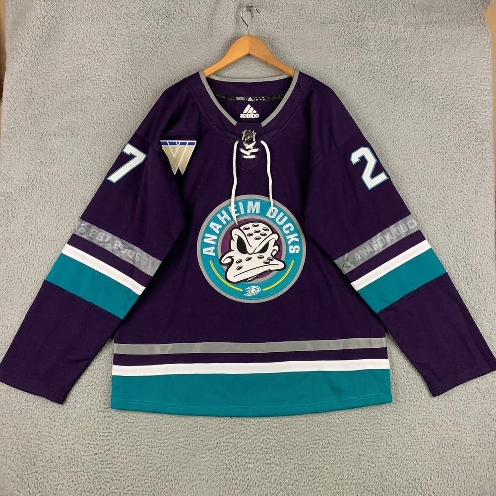 Adidas Anaheim Ducks Scott Niedermayer Jersey Mens 54 Plum 30th Anniversary #27
